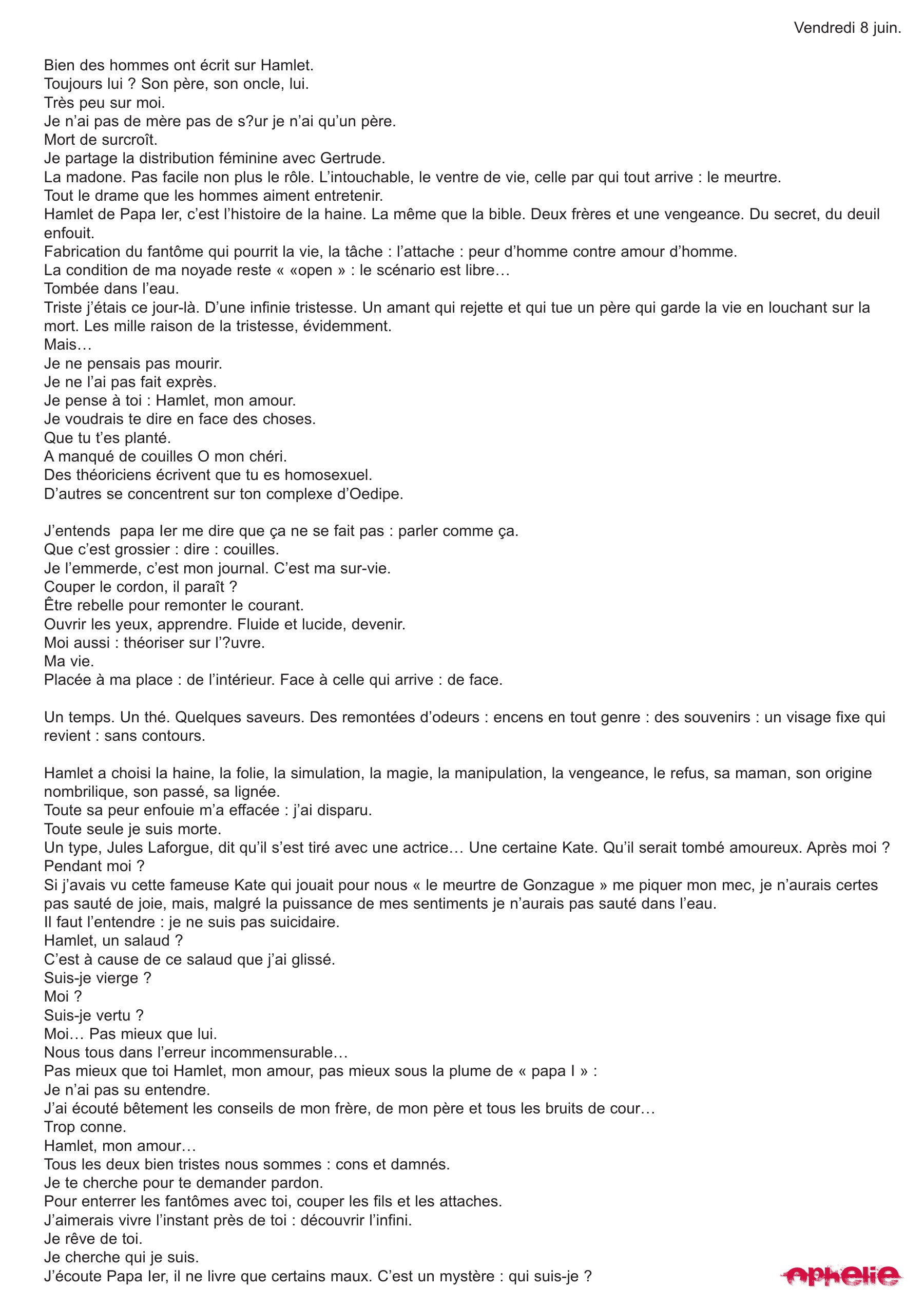 Ophélie 2007–2008 — page 19