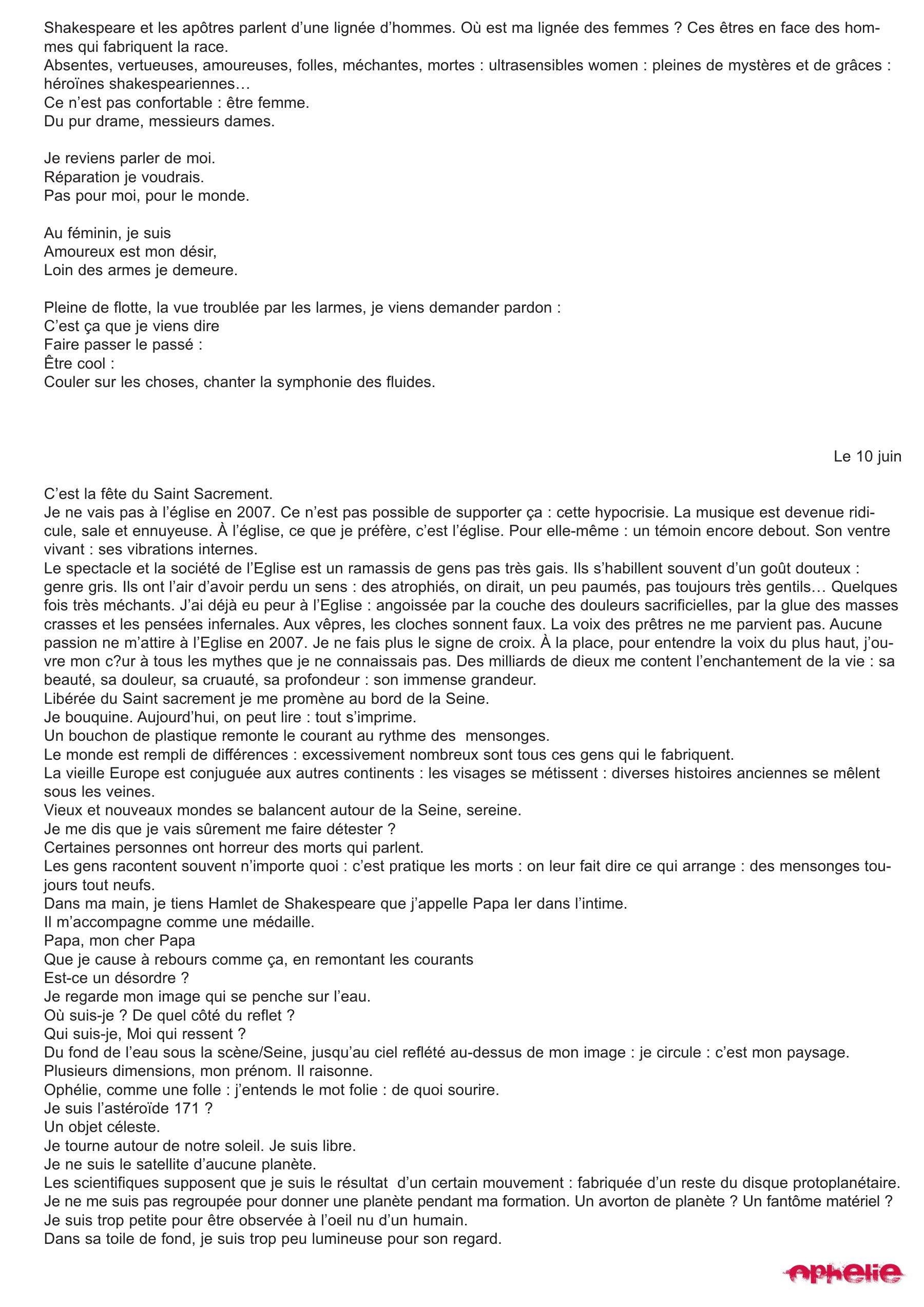 Ophélie 2007–2008 — page 20