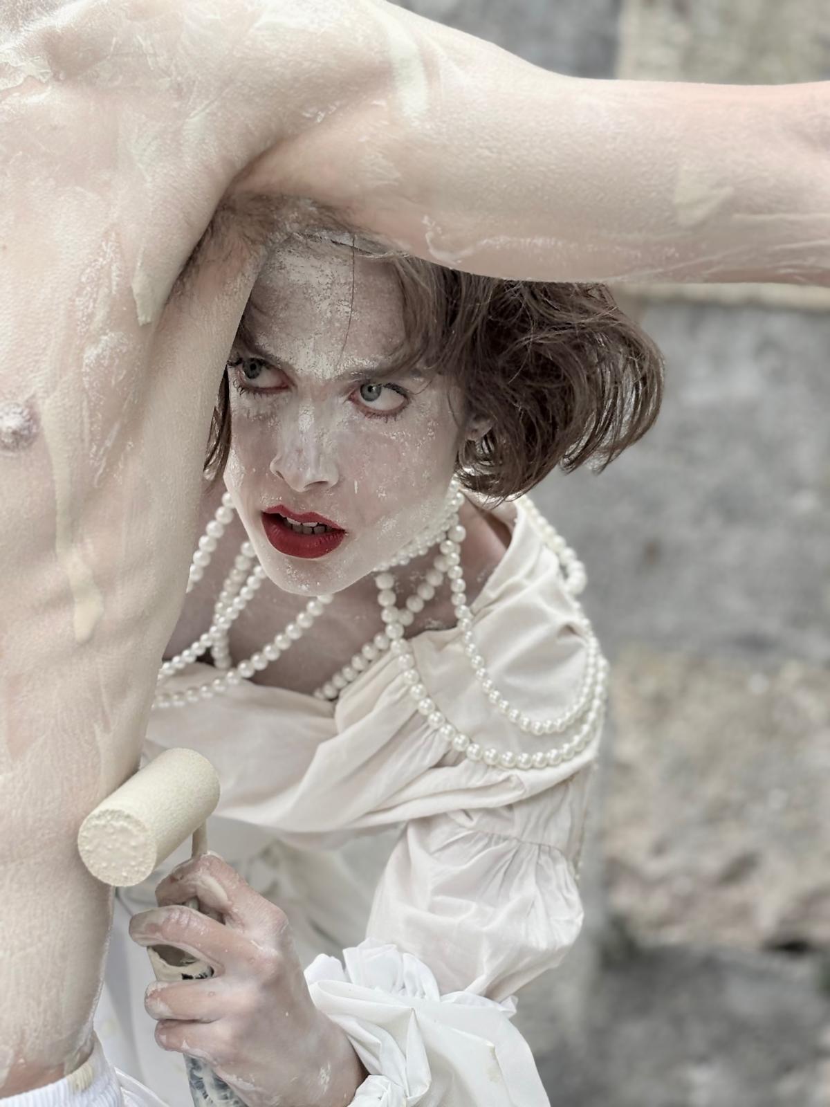 Portrait d’une interprète pendant la performance